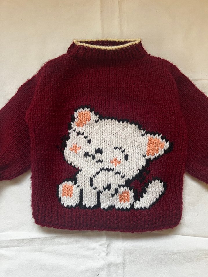 El örgüsü bebek kazağı - Görsel 2