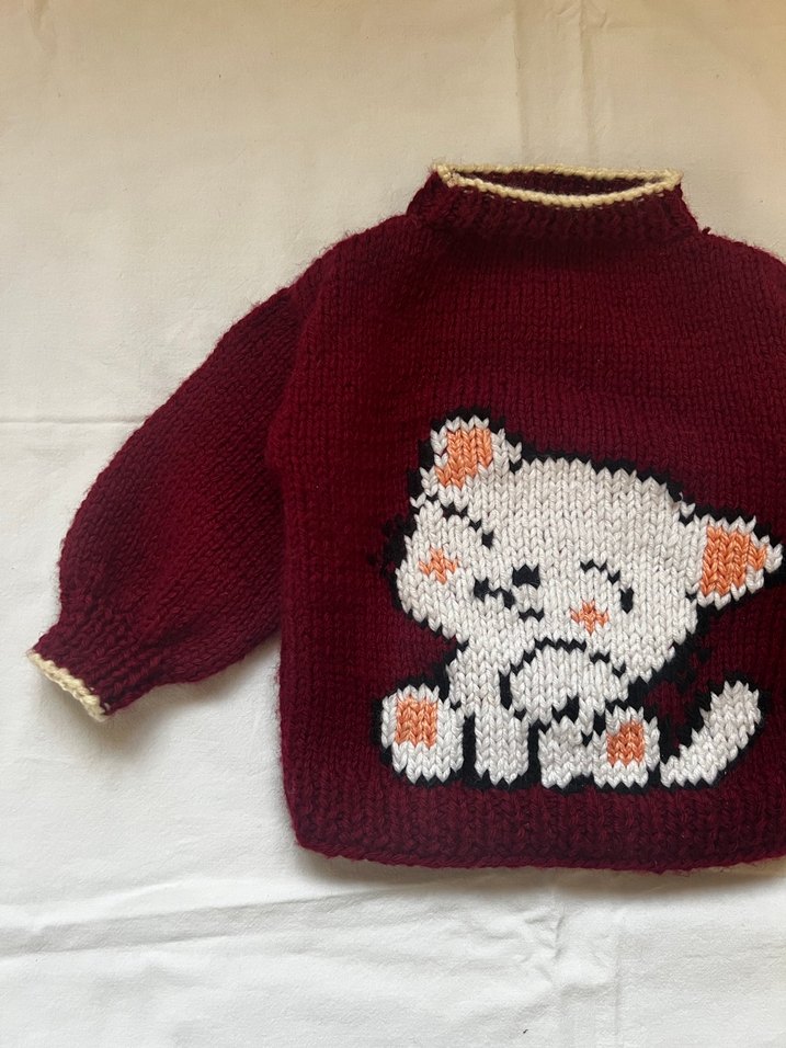 El örgüsü bebek kazağı - Görsel 3