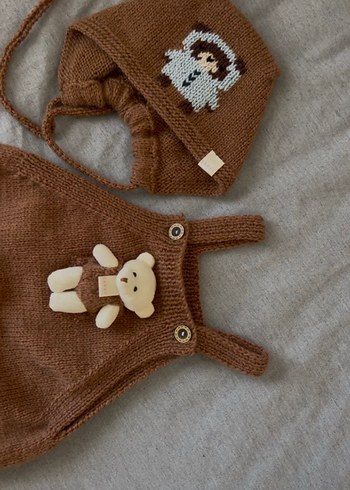 El örgüsü salopet tulum - Görsel 6