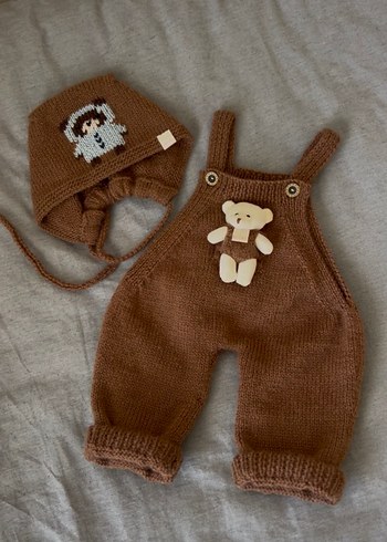 El örgüsü salopet tulum - Görsel 4