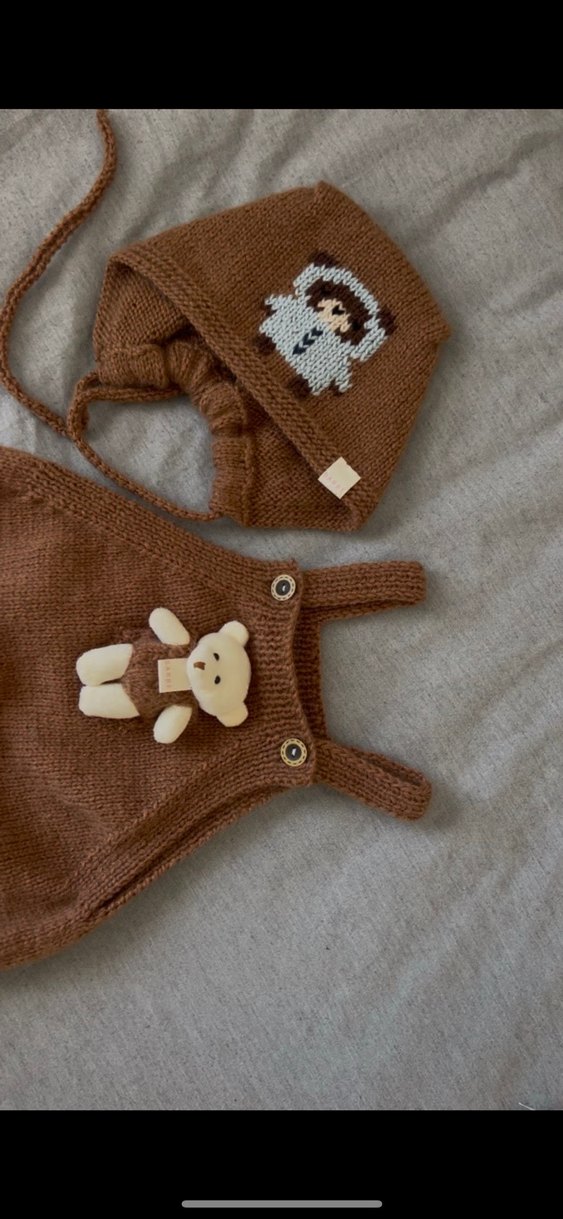 El örgüsü bebek bone - Görsel 3