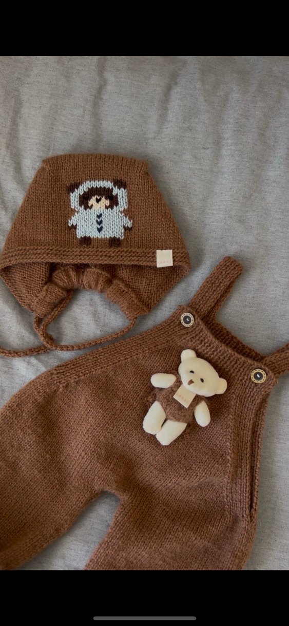 El örgüsü bebek bone - Görsel 4