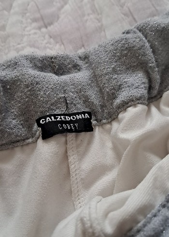 Calzedonia Gri Bel Lastikli Beyaz Dantel Mini Şort
