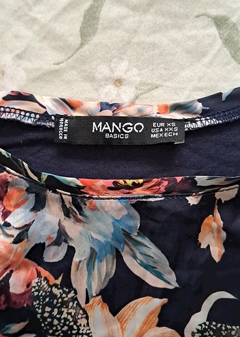 Çiçek Desenli Bohem Kısa Kollu Bluz - Görsel 3