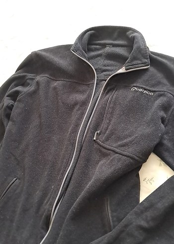 Siyah Fermuarlı Erkek Polar Sweatshirt - Görsel 2