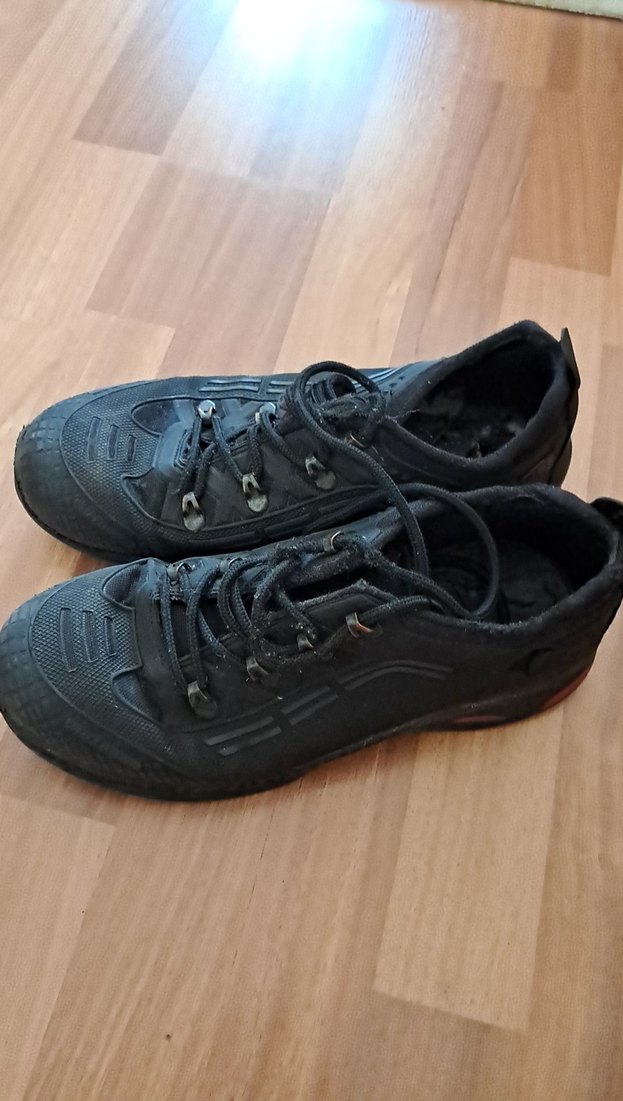 Siyah Erkek Spor Ayakkabı Bağcıkları - Görsel 3