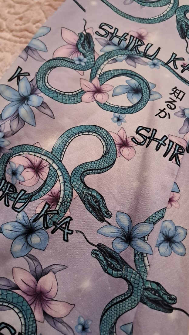 Bohem Çok Renkli Yılan Desenli İspanyol Paça Pantolon - Görsel 3