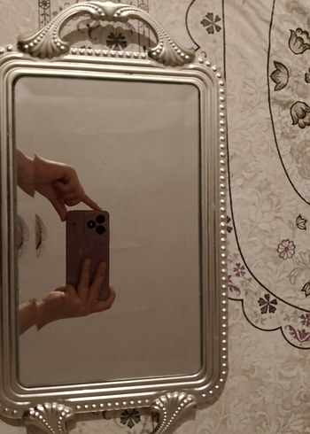 Diğer Gri Parlak Çerçeveli Dekoratif Tepsi Ayna