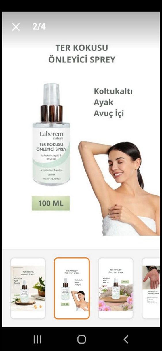 Laborem Ter Kokusu Önleyici Sprey 100ML - Görsel 2