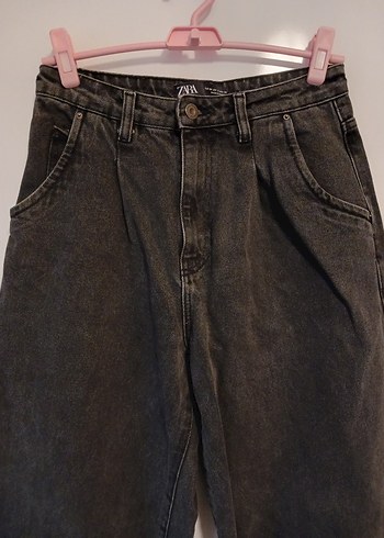 s Beden Zara Siyah Şalvar Tipi Jean - 36 Beden