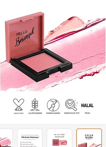 Pastel markalı cream allık