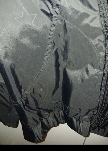 Siyah Kadın Midi Yağmurluk Kapüşonlu - Görsel 6