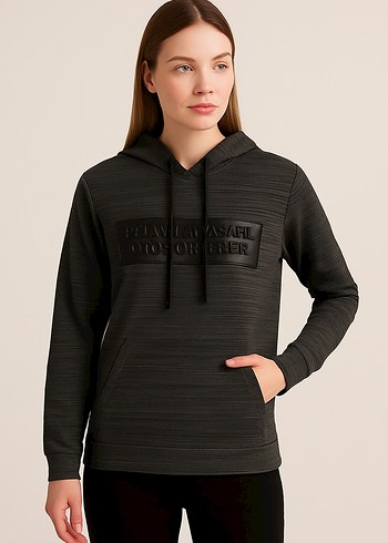 Yumuşak Dokulu Gülzade Markalı Kapüşonlu Sweatshirt Unisex