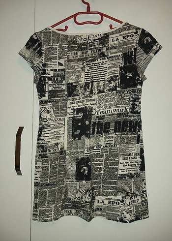 Desenli Tişört Siyah/Beyaz (S-M Uyumlu) - Görsel 6