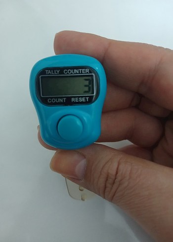 Zikirmatik Açık Mavi Tek Tuşlu (TESBİH HEDİYELİ) - Görsel 3