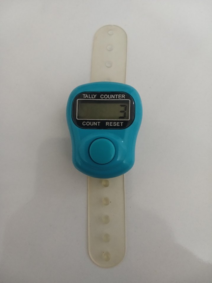 Zikirmatik  Açık Mavi  Tek Tuşlu (TESBİH HEDİYELİ) - Görsel 2