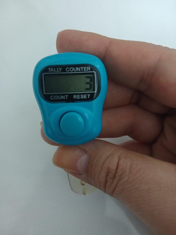 Zikirmatik  Açık Mavi  Tek Tuşlu (TESBİH HEDİYELİ) - Görsel 3