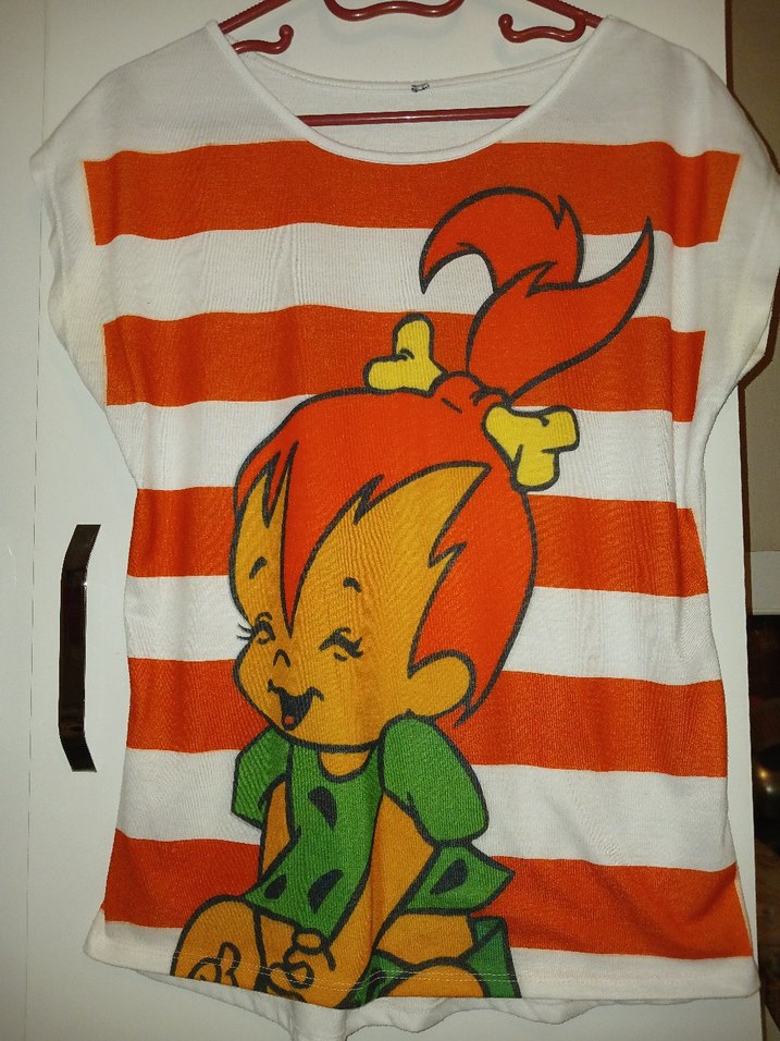 Çizgi Karakter Baskılı Oversize Tişört | ML Uyumlu - Görsel 2