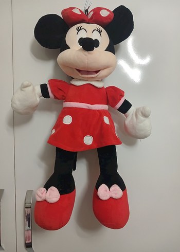 Kırmızı Elbiseli Minnie Mouse Peluş Oyuncak - Görsel 2