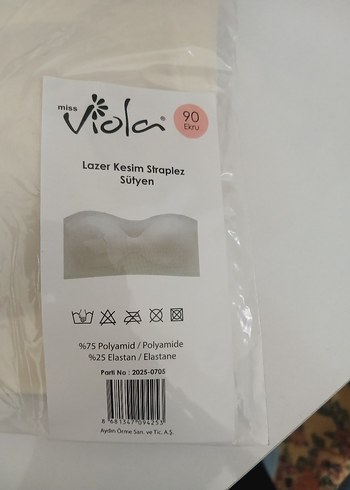  Lazer Kesim Straplez Sütyen  Miss Viola  - Görsel 6