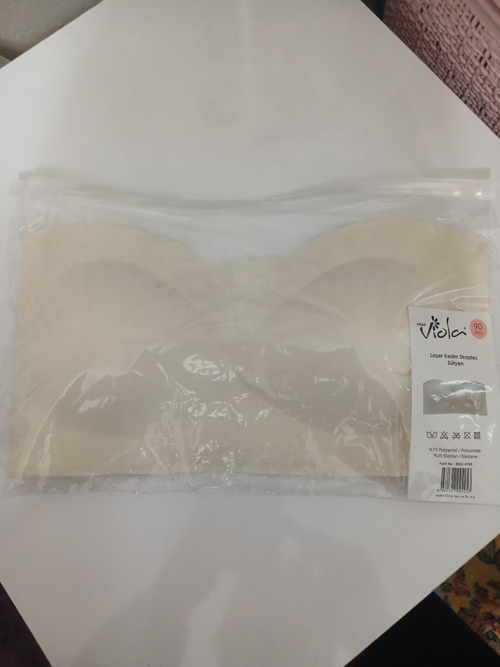  Lazer Kesim Straplez Sütyen  Miss Viola  - Görsel 2