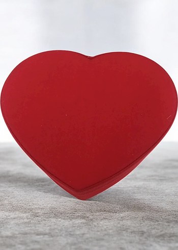 Kırmızı Kalp Şeklinde Hediye Kutusu - Görsel 2