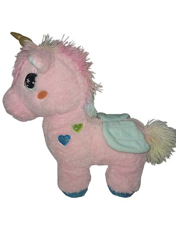Pembe Peluş Unicorn Oyuncak - Görsel 3