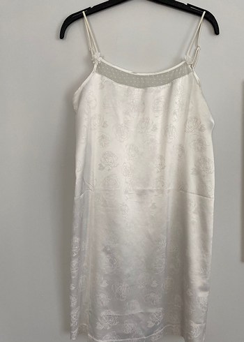 Bohem Tarz Mini Beyaz Kadın Sabahlık - Görsel 3