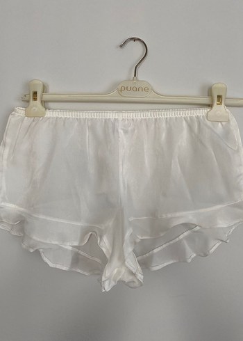 Bohem Tarz Mini Beyaz Kadın Sabahlık - Görsel 4