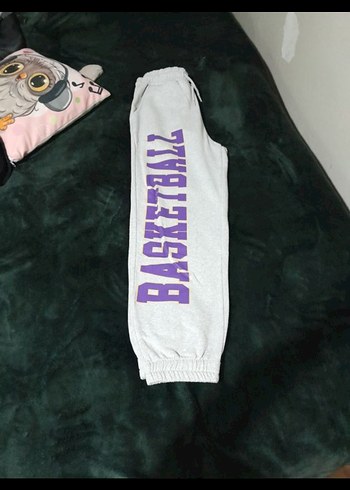 Gri Baskılı Kadın Eşofman Altı - Görsel 2