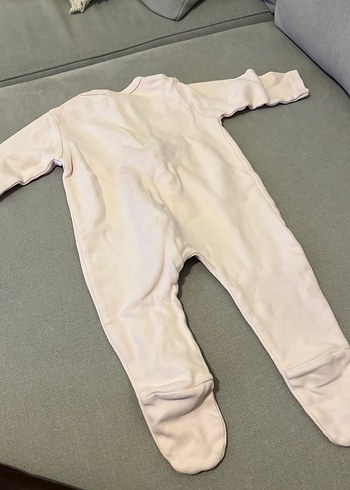 Kız Bebek Fermuarlı pudra pembesi Tulum - Görsel 3