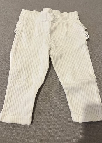 Cigit Kız Çocuk Beyaz Pliseli Tayt - Görsel 2