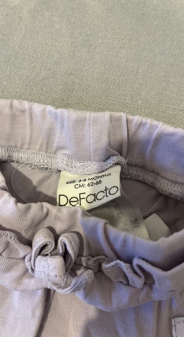 Pembe ve lila kız bebek tayt seti 3-6 ay - Görsel 2