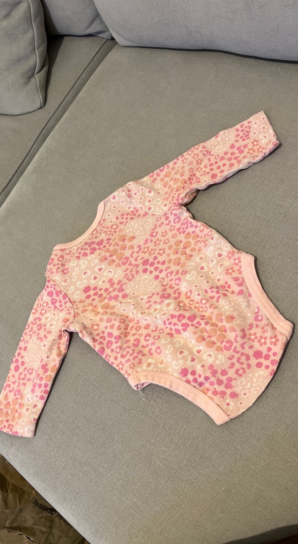 Uzun Kollu Pembe Kız Bebek Body - Görsel 3