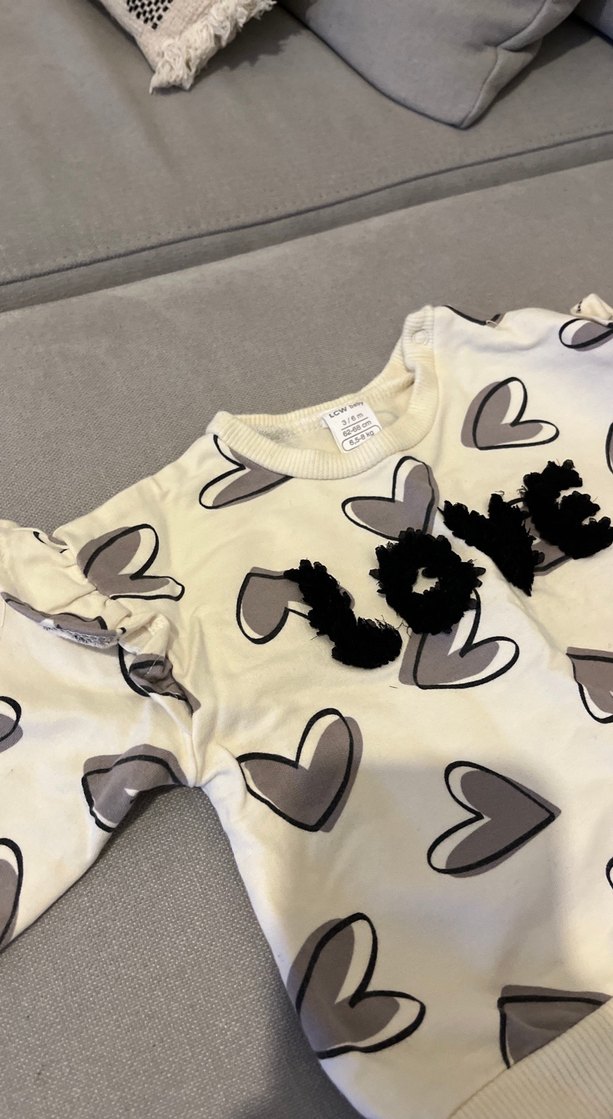 Baskılı Uzun Kollu Triko Kız Bebek Takımı - Görsel 3