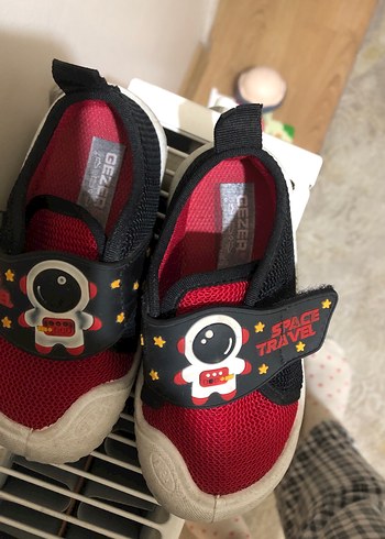 Kırmızı Erkek Çocuk Spor Ayakkabı Velcro