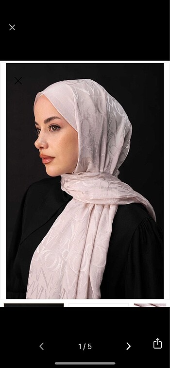Imannoor ımza monogram şal