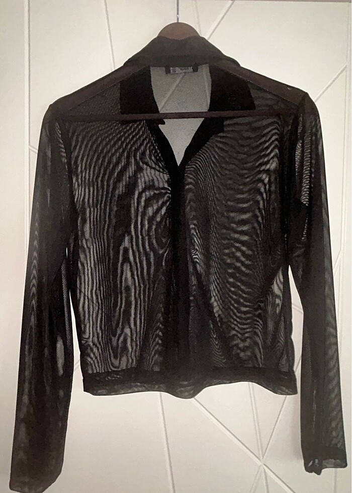 Bayan transparan bluz - Görsel 2