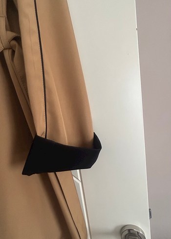 FULLA MODA Bej Uzun Kadın Trençkot - Görsel 3