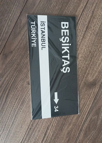 Beşiktaş Baskılı Siyah tabela