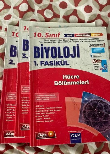 Çap yayınları Biyoloji 1. Fasikül Hücre Bölünmeleri