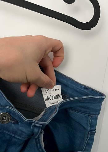 Parlak Mavi Bol Kesim Kadın Kot Pantolon - Görsel 4