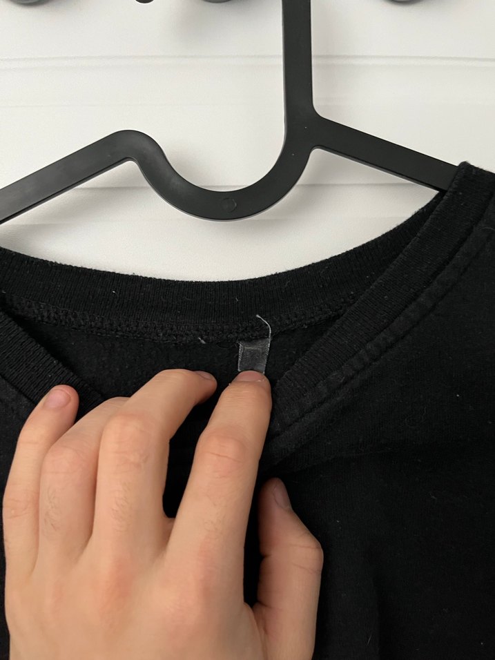 Siyah Kadın Uzun Kollu Sweatshirt - Görsel 3