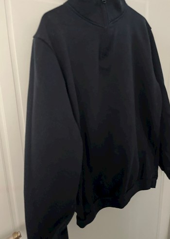 Lacivert Yarım Fermuarlı Yüksek Yakalı Erkek Polar - Görsel 2