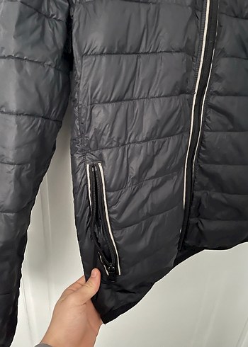 Siyah Fermuarlı Erkek Yağmurluk - Görsel 2