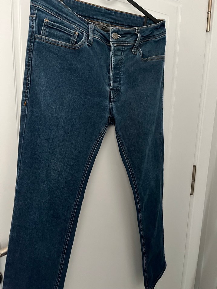 Mavi Boru Paça Kot Pantolon - Görsel 2