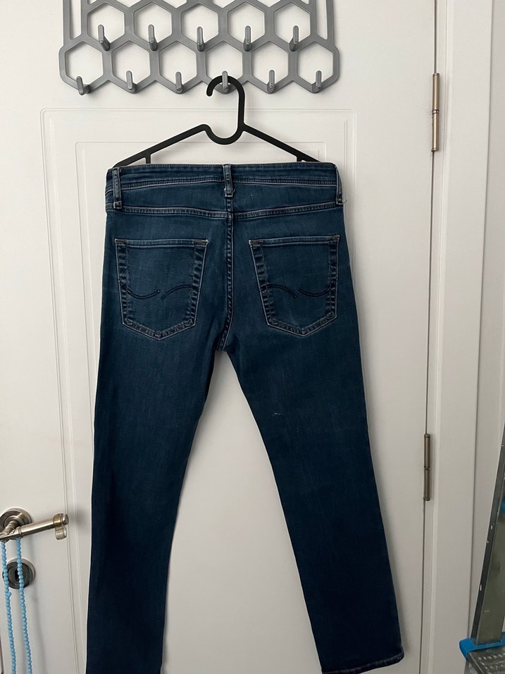 Mavi Boru Paça Kot Pantolon - Görsel 4