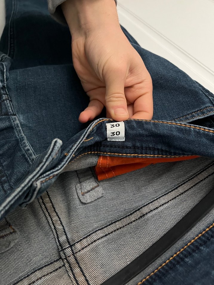 Mavi Boru Paça Kot Pantolon - Görsel 3