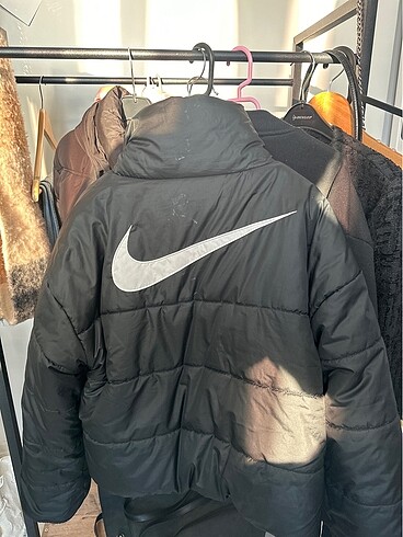 s Beden beyaz Renk nike çift taraflı kadın mont
