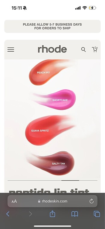 Diğer Rhode guava spritz lip tint